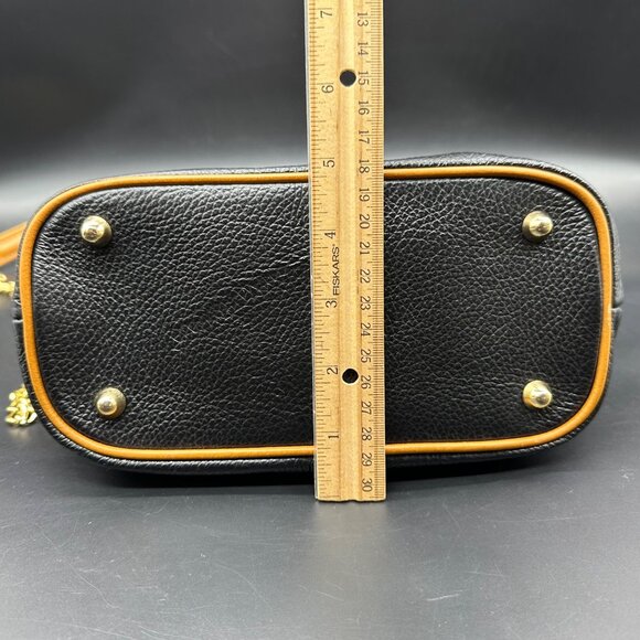 Italian Leather Purse Divina Firenze Black Brown Crossbody Shoulder Bag Italy - Picture 16 of 16